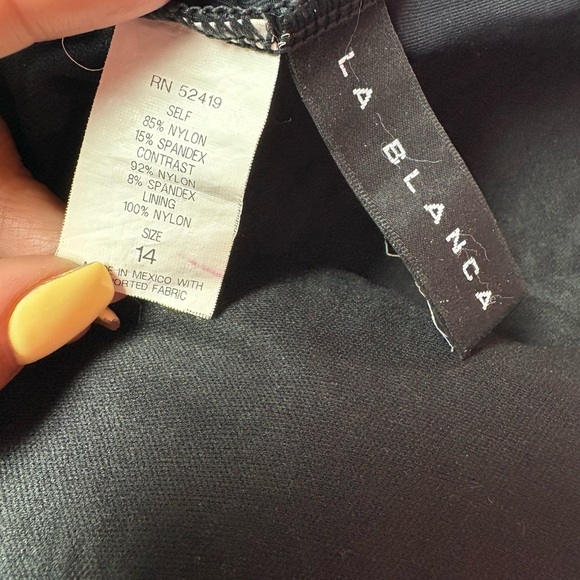 La Blanca Black One-Piece Swimsuit - Picture 6 of 6